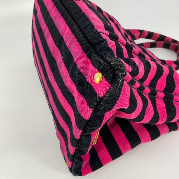 Prada Canapa Righe Stripped tote - Picture 7 of 13